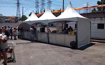 Invista em uma tenda com balcão com a Feh Tendas SP!